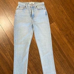 Reformation straight leg/skinny jean